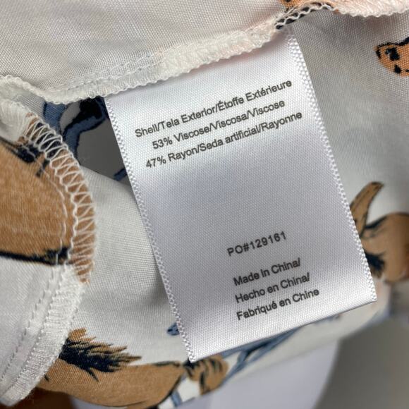 ModCloth Like the Wind Horse Print V Neck Sleeveless Blouse XL Equestrian - Picture 7 of 7